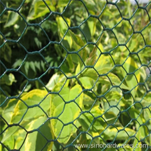Chicken Hexagonal Wire Mesh Roll For Insulation Pvc Coated Chicken Mesh Animal Cage